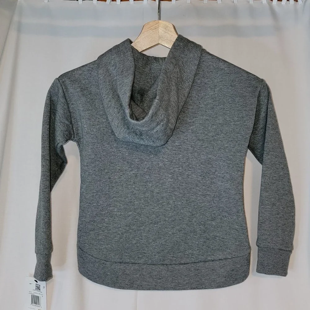 Nike Hoodie Girl's size 6 - Gray with pink - New with Tags - Picture 3 of 4